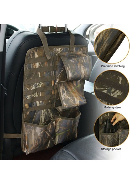 2 Adet / Takım 600D Oxford Kumaş Kamuflaj Araba Koltuğu Arkası Askılı Saklama Çantası-Reed Kamuflaj (Yurt Dışından) fiyatları