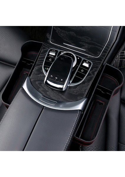 Araba Ön Koltuk Dikiş Saklama Kutusu Araba Koltuğu Dolgu Boşluğu Telefon Şişe Bardak Tutucu Düzenleyici-Siyah / Yolcu Tarafı (Yurt Dışından) fiyatları