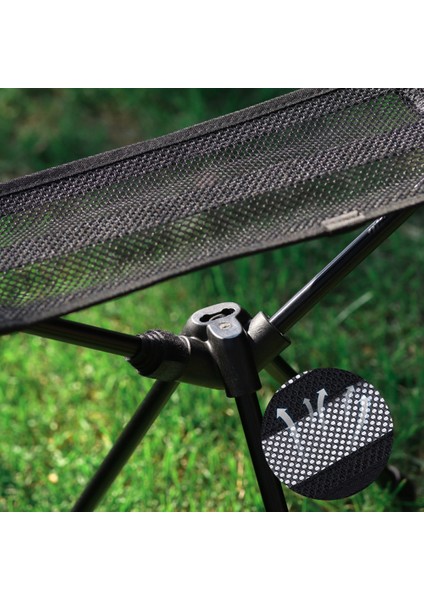 Açık Hava Ayak Destek Taburesi Dinlenme Uykusu Yatar Ayak Dayanağı Alüminyum Alaşımlı File Kumaş Katlanır Tembel Ayak Dayanağı-Siyah (Yurt Dışından) indirimleri