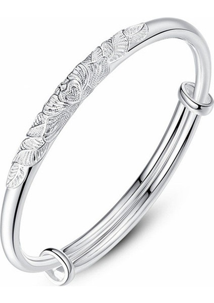 KUOFENG00146ÇIN Tarzı Elektroliz Kaplama Gümüş Bileklik Kadın Modası Sade (Yurt Dışından)