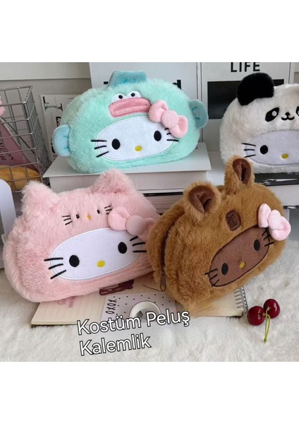 Hellokitty Büyük Kapasiteli Peluş Kalem Çantası (Yurt Dışından) modelleri