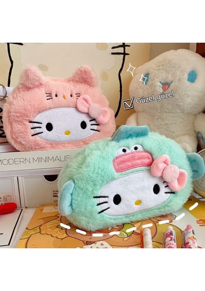 Hellokitty Büyük Kapasiteli Peluş Kalem Çantası (Yurt Dışından) indirimleri