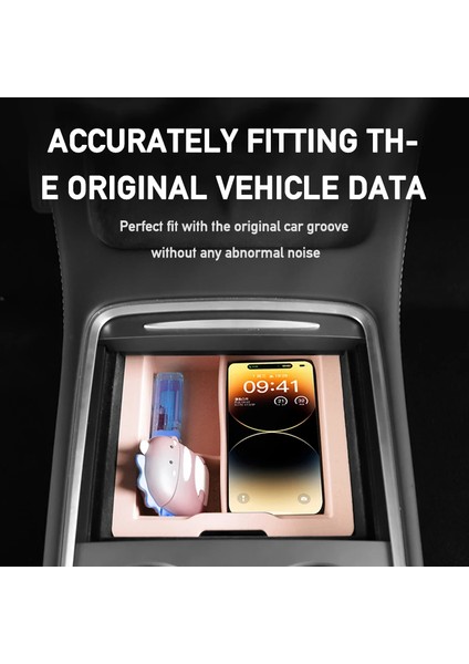 ALZH005 2 Adet / Takım Model Y / 3 Araç Orta Konsol Saklama Kutusu-Siyah / Ön / Bölmeli (Yurt Dışından) fırsatları