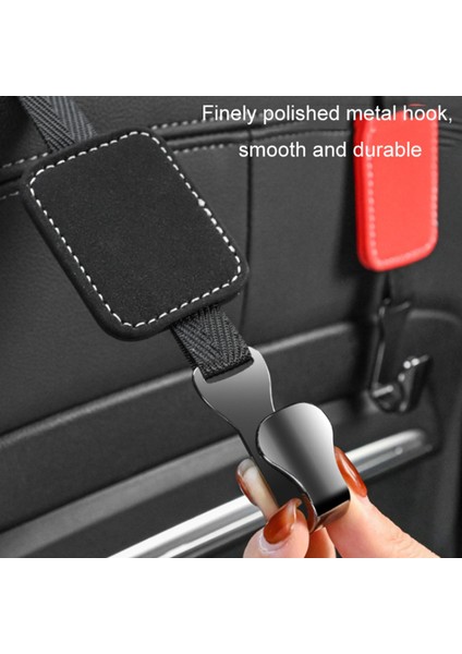 Araba Koltuk Başlığı Kancası Koltuk Arkası Askısı Süet Çok Işlevli Saklama Kancası Araba Iç Mekan Düzenleyici-Göl Mavisi (Yurt Dışından) modelleri