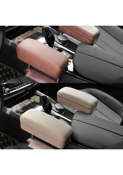 Su Geçirmez Leke Tutmaz Yüzey Araba Kol Dayanağı Desteği Ayarlanabilir Yükseklik Dayanıklı Dirsek Desteği Minderi Kol Dayanağı Kutusu Pedi Orta Konsol Saklama Düzenleyici-Bej (Yurt Dışından) fırsatları