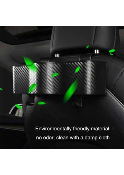 Araba Koltuğu Arkası Saklama Kutusu Çeşitli Eşya Düzenleyici Karbon Fiber Doku Plastik Askılı Kasa (Yurt Dışından) fiyatları