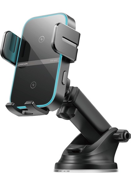 JOYROOM JR-ZS246S 15W Çift li Kablosuz Araç Şarj Cihazı LED Işıklı Telefon Tutucu (Yurt Dışından)