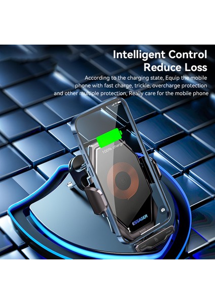 Essager 15W Kablosuz Şarjlı Araç Tutucu 360 Derece Dönebilen Gösterge Paneli Araç Şarj Cihazı Telefon Tutucu Otomatik Kilitleme Desteği (Yurt Dışından) fiyatları