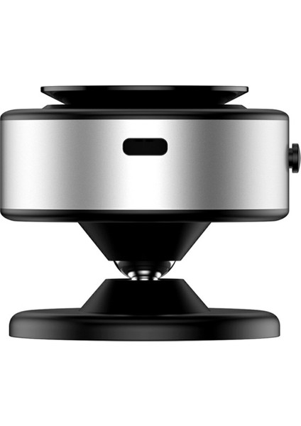 X11 Araç Telefonu Manyetik Tutucu 15W Kablosuz Şarjlı Vakumlu Emişli Döndürülebilir Navigasyon Standı-Gümüş (Yurt Dışından)