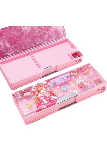 Ilkokul Öğrencileri Için Çift Taraflı Manyetik Toka Açılış ve Kapanış Kalem Kutusu (Yurt Dışından)