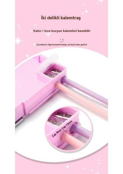 Ilkokul Öğrencileri Için Çift Taraflı Manyetik Toka Açılış ve Kapanış Kalem Kutusu (Yurt Dışından) modelleri