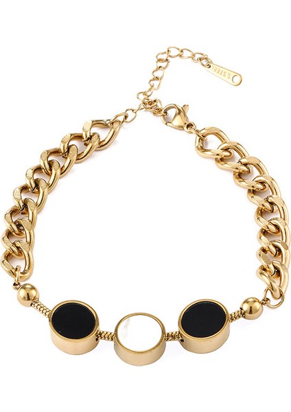 KUOFENG00157ÇIN Tarzı Fook Yapay Inci Hafif Lüks Kadın Bilekliği (Yurt Dışından)