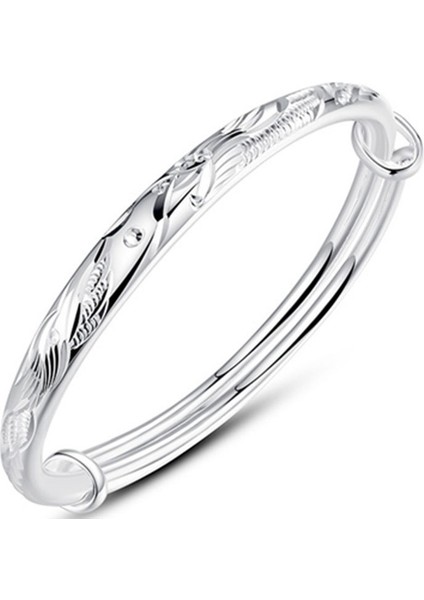 KUOFENG00138SADE Lotus Kolye Gümüş Kaplama Kadın Bilekliği (Yurt Dışından)