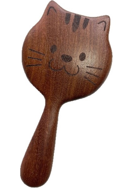 Sevimli Yavru Kedi Şekilli Sandal Ağacı Tırnak Tarak (Yurt Dışından)