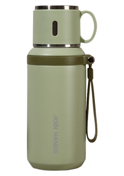 Termos Bardak 316 Paslanmaz Çelik Su Bardakları Açık Taşınabilir Vakum Taşınabilir Termos Sıcak (Yurt Dışından)