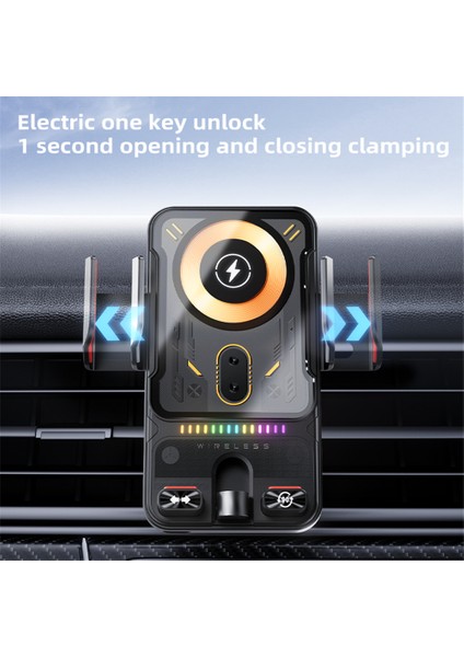 SD19 15W Manyetik Hızlı Şarjlı Araç Havalandırma Menfezi Telefon Tutucu 360 Derece Dönebilen Kablosuz Şarj Cihazı-Gri (Yurt Dışından) modelleri