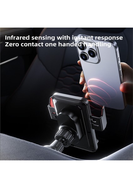 SD19 15W Manyetik Hızlı Şarjlı Araç Havalandırma Menfezi Telefon Tutucu 360 Derece Dönebilen Kablosuz Şarj Cihazı-Gri (Yurt Dışından) fırsatları