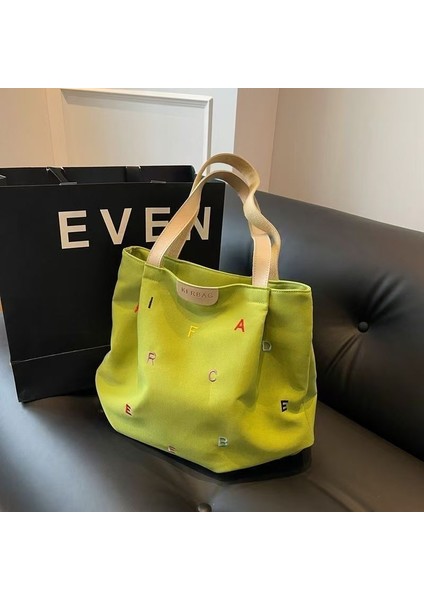 Öğrenci Harfli El Çantası, Tek Omuzlu Tote Çanta (Yurt Dışından) indirimleri