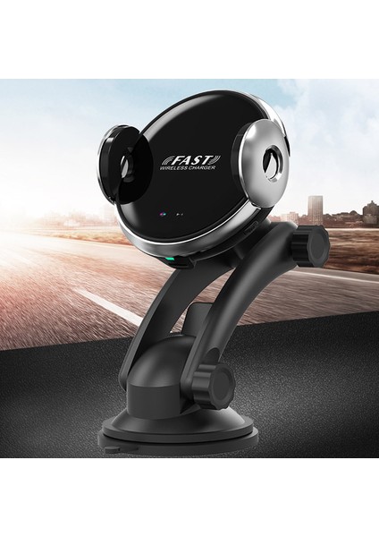 W9 Otomatik Indüksiyonlu Araç Cep Telefonu Kablosuz Şarj Cihazı 15W Hızlı Şarj Standı Montaj Braketi (Yurt Dışından) fiyatları