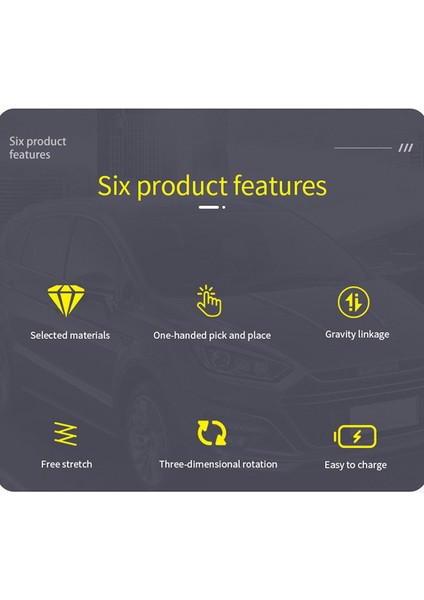 W9 Otomatik Indüksiyonlu Araç Cep Telefonu Kablosuz Şarj Cihazı 15W Hızlı Şarj Standı Montaj Braketi (Yurt Dışından) modelleri