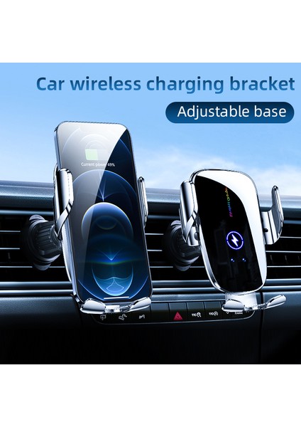 C5 Araç Havalandırma Menfezi Telefon Tutucu Kablosuz Telefon Şarj Cihazı Cep Telefonu Braketi-Gri (Yurt Dışından) fiyatları