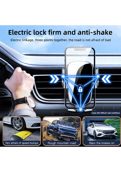 C5 Araç Havalandırma Menfezi Telefon Tutucu Kablosuz Telefon Şarj Cihazı Cep Telefonu Braketi-Gri (Yurt Dışından) fırsatları