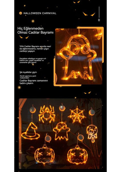 Cadılar Bayramı Ev Dekorasyonu Vantuzlu Lamba (Yurt Dışından) modelleri