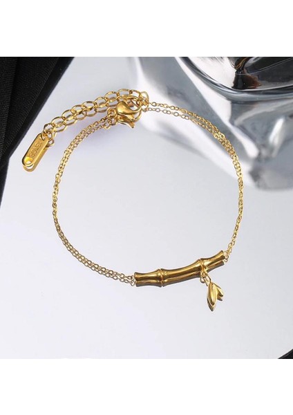 KUOFENG0079YAPAY Elmaslarla Süslenmiş Sade ve Zarif Kadın Bileziği (Yurt Dışından) fiyatları