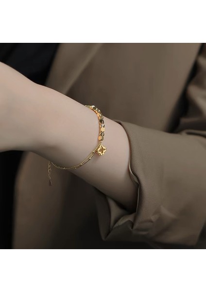 KUOFENG00110SADE, Çok Yönlü, Tam Daire Kalpli, Iki Renkli Kadın Bileziği (Yurt Dışından) fiyatları