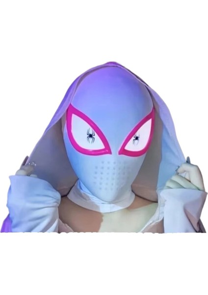 Gwen Başlık Elektrikli Dokunmatik Işıklı Hareketli Gözler Göz Kırpan Maske (36X18CM) (Yurt Dışından) modelleri