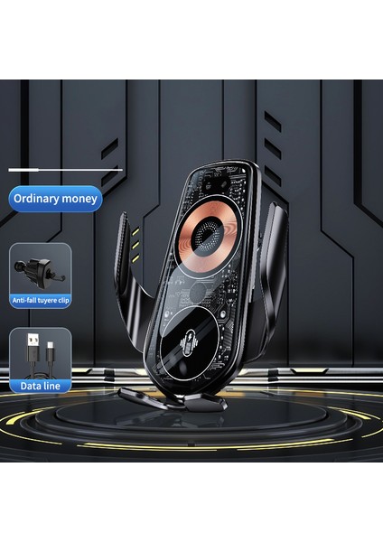 Q8 Creative Kablosuz Araç Şarj Cihazı Tutucu Akıllı Kızılötesi Indüksiyon Otomatik Kelepçeli Araç Telefon Şarj Cihazı Tutucu-Siyah (Yurt Dışından) indirimleri