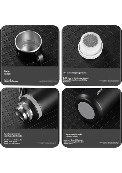 Taşınabilir Termos Kısıtıcısı, 316 Paslanmaz Çelik, Beş Renk Seçeneği, 600 ml (Yurt Dışından) modelleri