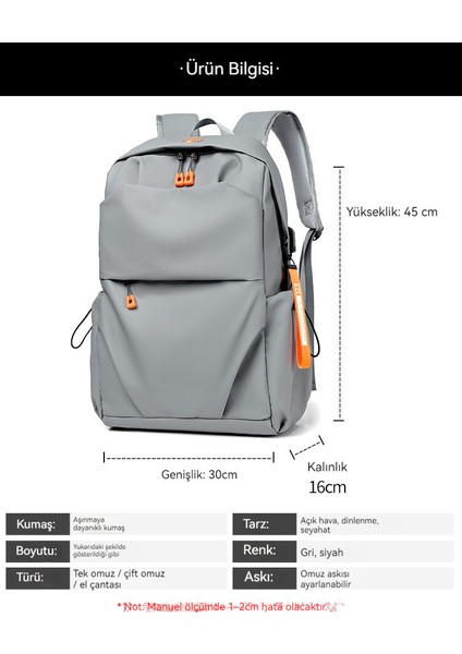 Sırt Çantası Erkek Yeni Sırt Çantası Moda Marka Bilgisayar Çantası Gündelik Büyük Kapasiteli Seyahat Çantası Üniversite Öğrencisi Okul Çantası (Yurt Dışından) fiyatları