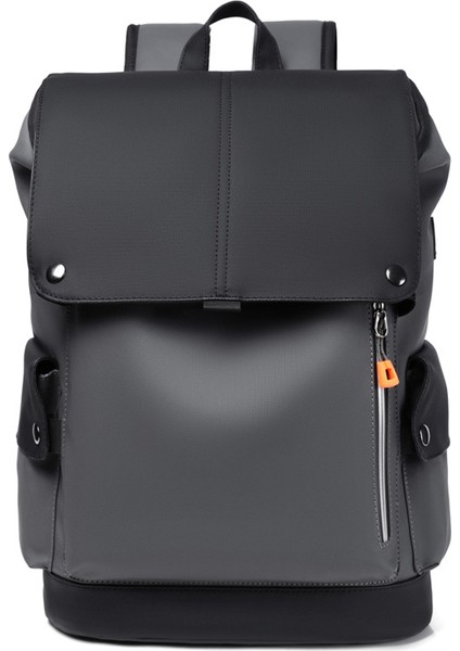 Çok Fonksiyonlu Kapaklı Okul Çantası, Çok Fonksiyonlu Kişiselleştirilmiş Bilgisayar Sırt Çantası, Pu Malzeme (Yurt Dışından)