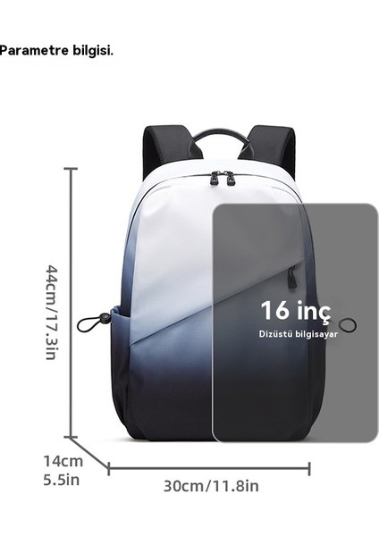 Degrade Renk Sırt Çantası Bilgisayar Sırt Çantası Ortaokul ve Lise Öğrencileri Okul Çantası (Yurt Dışından) fırsatları