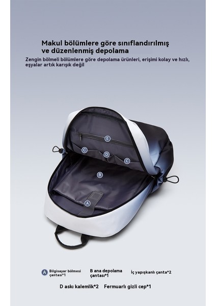 Degrade Renk Sırt Çantası Bilgisayar Sırt Çantası Ortaokul ve Lise Öğrencileri Okul Çantası (Yurt Dışından) fiyatları