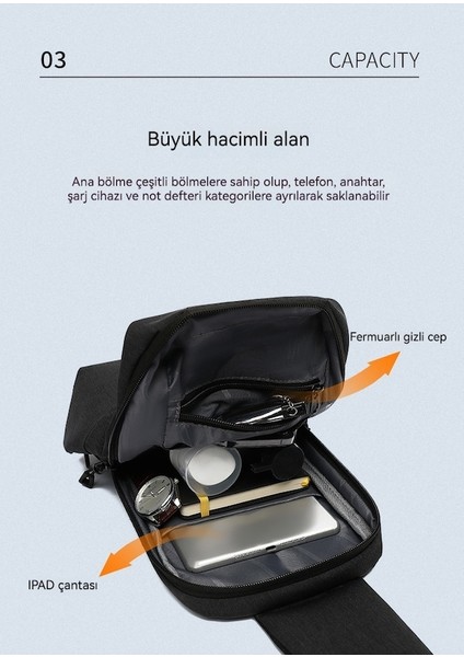 Lıcorıce Erkek Spor Gündelik Çapraz Sırt Çantası, Sade ve Lüks Sırt Çantası (Yurt Dışından) fırsatları