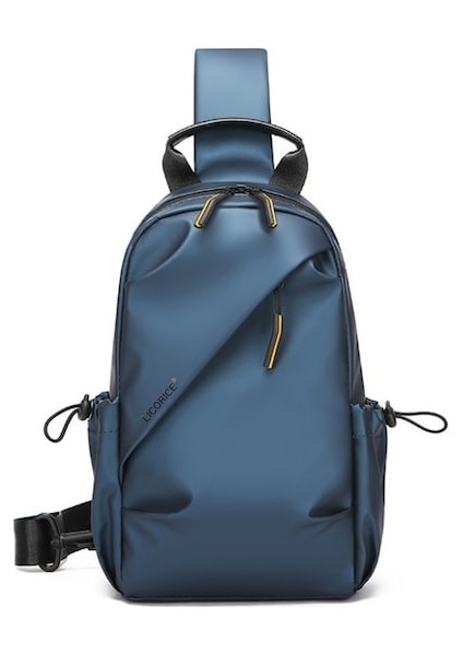 Lıcorıce Erkek Göğüs Çantası, Sade ve Dayanıklı Omuz Çantası, Günlük Seyahat ve Iş Yeri Için Taşınabilir Çapraz Çanta (Yurt Dışından)