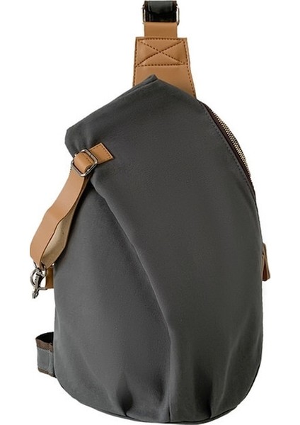 Lıcorıce Büyük Kapasiteli Kanvas Tek Omuz Çapraz Çapraz Sürüş Çantası (Yurt Dışından)