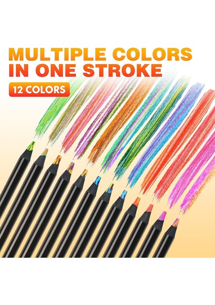 12 Adet Gökkuşağı Kalem-0.2 Inç Kalın Çekirdekli Sanat Işaretleyici-Kırılması Kolay Değil-Parlak Renkli ve Dayanıklı-Resim ve Yazma Için Sanat Malzemeleri (Yurt Dışından) fiyatları