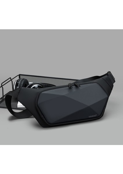 Lıcorıce Erkekler Için Moda, Kendine Özgü, Suya Dayanıklı, Sert Kaplamalı Tek Omuz Sırt Çantası, Çapraz Çanta (Yurt Dışından)