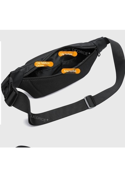 Lıcorıce Erkekler Için Moda, Kendine Özgü, Suya Dayanıklı, Sert Kaplamalı Tek Omuz Sırt Çantası, Çapraz Çanta (Yurt Dışından) modelleri