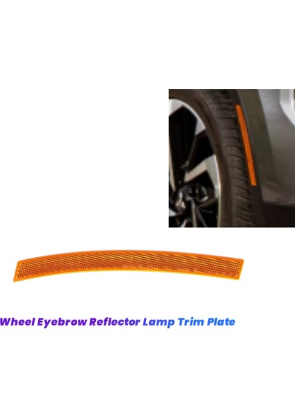 Ön Tekerlek Kaş Reflektör Lambası Trim Plakası R Için (Yurt Dışından)