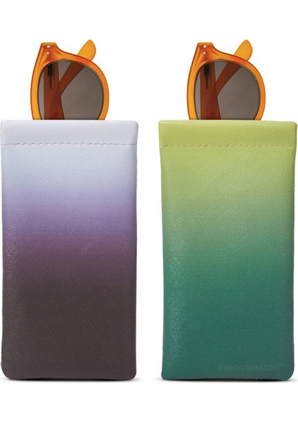 Taşınabilir Güneş Gözlüğü Saklama Çantası 2'li Paket (Yurt Dışından)
