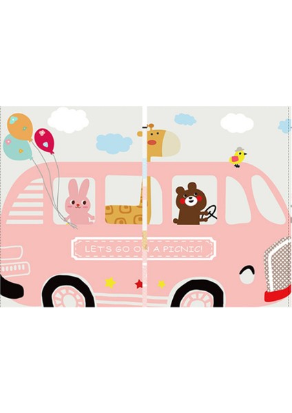 Manyetik Karikatür Araba Arka Taraf Güneşlik Pencere Perdesi Zürafa (Yurt Dışından)