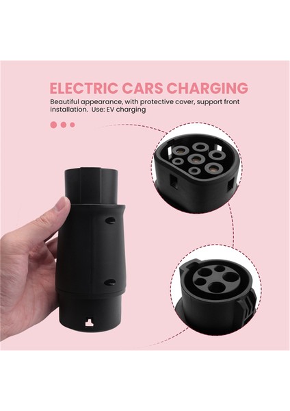 Evse J1772 Adaptör Tip 1'den Tip 2 Sokete Elektrikli Araç Araba Ev (Yurt Dışından)