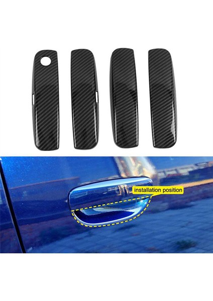 Araba Abs Karbon Fiber Dış Yan Kapı Kolu Kapağı Döşemesi (Yurt Dışından) indirimleri