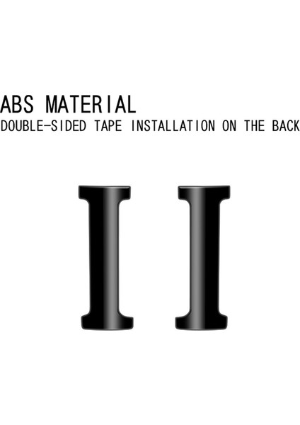 Orta Kapı Iç Kulp Düğmesi Süsleme Stickerı Parlak Siyah (Yurt Dışından) fırsatları