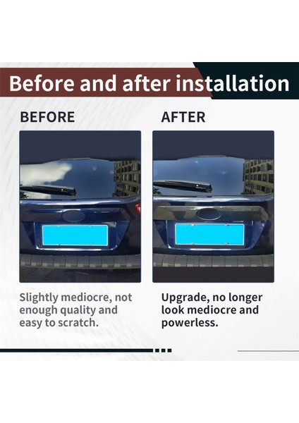 Araba Abs Karbon Fiber Arka Kapı Bagaj Kapağı Kaplaması (Yurt Dışından) fırsatları