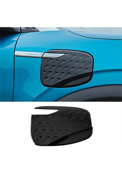 Attoblack Için Araç Şarj Portu Kapağı Trim Koruyucu Sticker (Yurt Dışından)